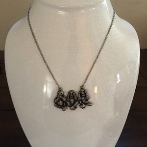 3 Monkeys Necklace
